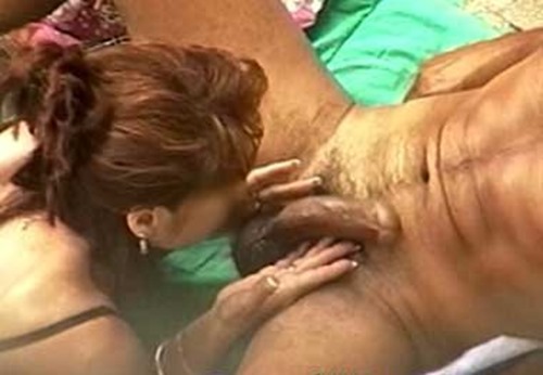 Rafian beach safari blowjob scene